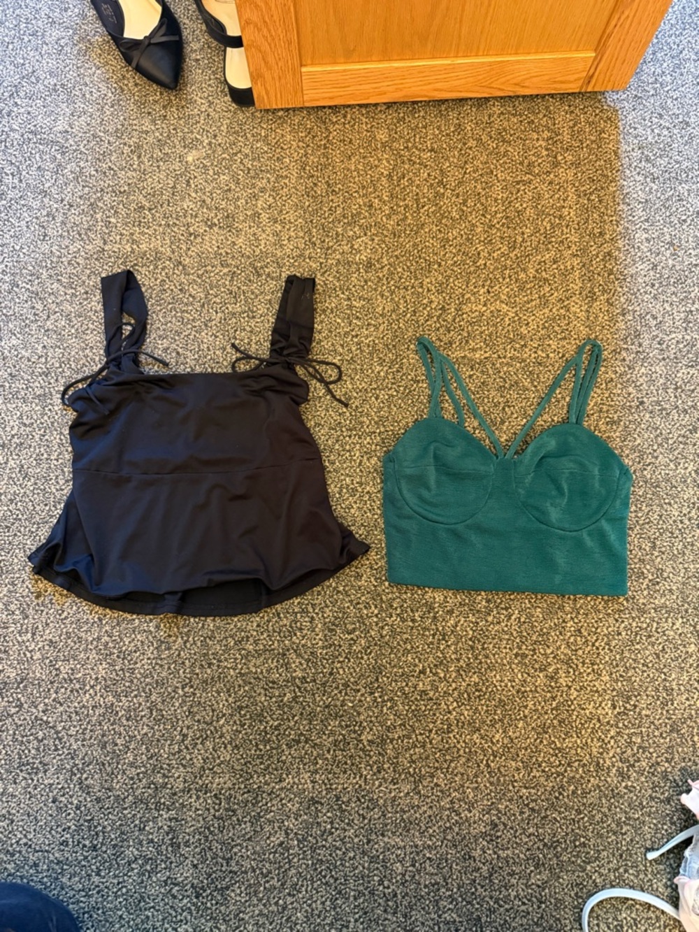 Black & Green Wild Fable Going Out Tops Set